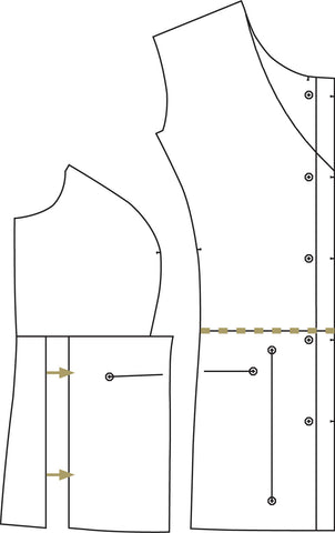 Fuller Abdomen Adjustment for Princess Seam by Twig + Tale