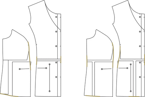 Fuller Abdomen Adjustment for Princess Seam by Twig + Tale