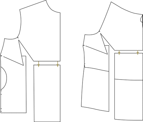 Fuller Abdomen Adjustment for Non-Darted Tops by Twig + Tale