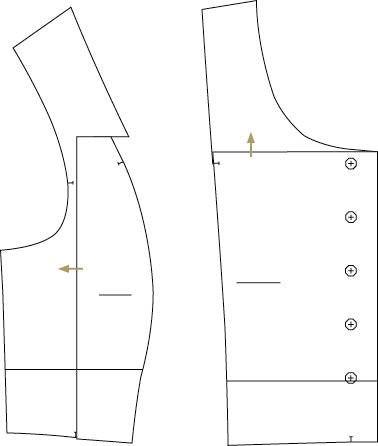 Small bust adjustment SBA for Fable Dress by Twig and Tale