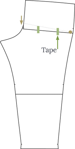 Trouser Waist Height Adjustment for a Flatter Rear by Twig + Tale