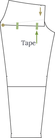 Trouser Waist Height Adjustment for a Lower Front Rise by Twig + Tale