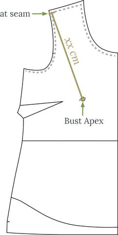 Smaller Bust Adjustment (SBA) for a Top with a Bust Dart - Scenic, Vis –  Twig + Tale