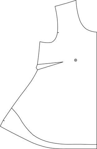 Fuller Abdomen Adjustment for Tops with a Bust Dart by Twig + Tale