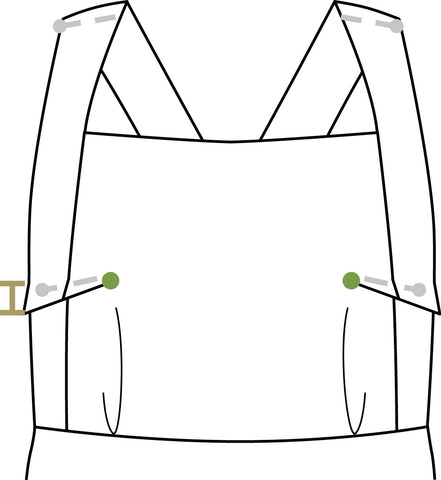 Fuller Bust Adjustment (FBA) for the Wildflower Pinafore by Twig + Tale
