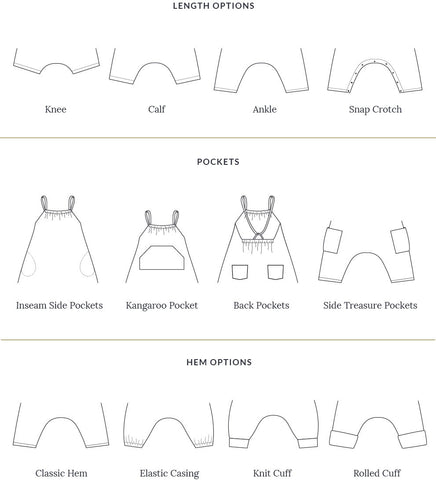 Barefoot Romper View Illustrations