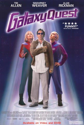 Galaxy Quest Movie Poster Used Allen Alan Rickman Mason City Poster Company