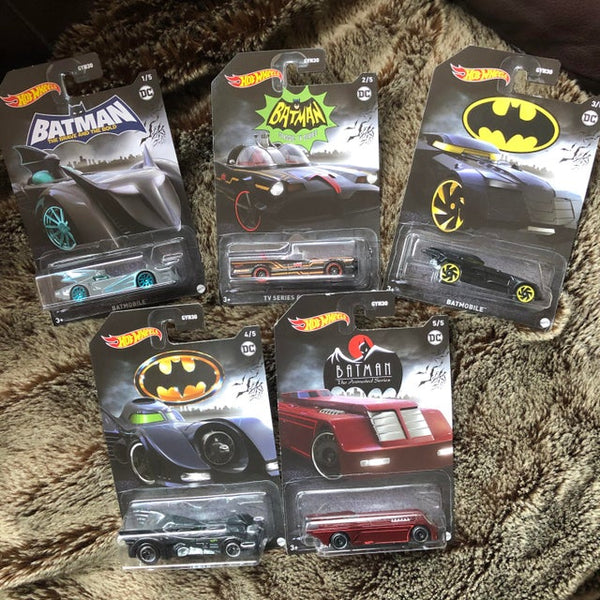 New 2021 Hot Wheels Batman Batmobile 5 Car Set Walmart Exclusive – Mason  City Poster Company