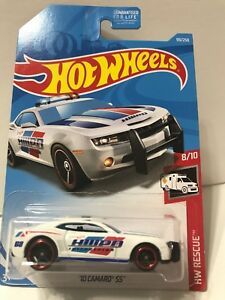 New 2019 Hot Wheels '10 Camaro SS Police Car HW Rescue White – Mason City  Poster Company