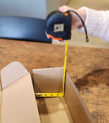 measuring the width of a box