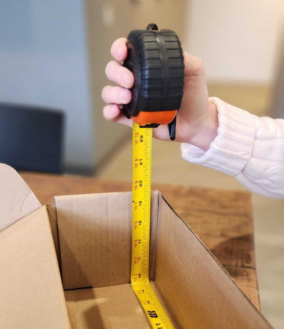 measuring length of box