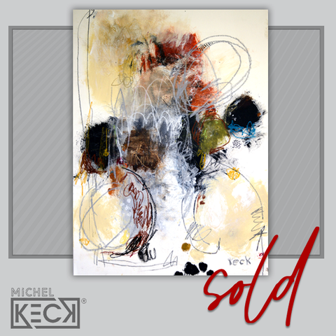 SOLD Original Abstract Art Painting by Michel Keck - Sold online art works