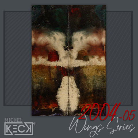 Original Abstracts - one of a kind original paintings by Michel Keck - WINGS SERIES 