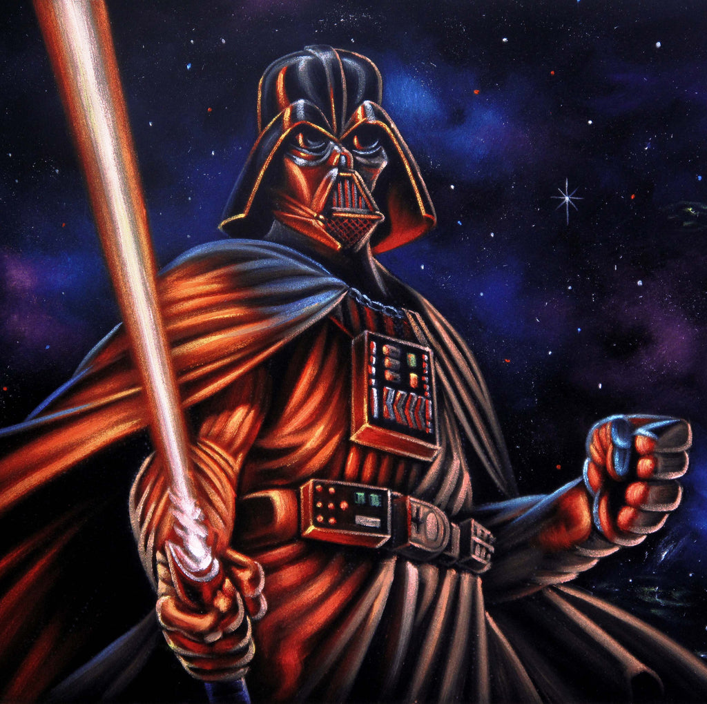 darth vader with lightsaber