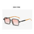 Nuovi occhiali da sole quadrati per donna Uomo Vintage Brand Designer Occhiali da sole punk Occhiali da vista con lenti trasparenti