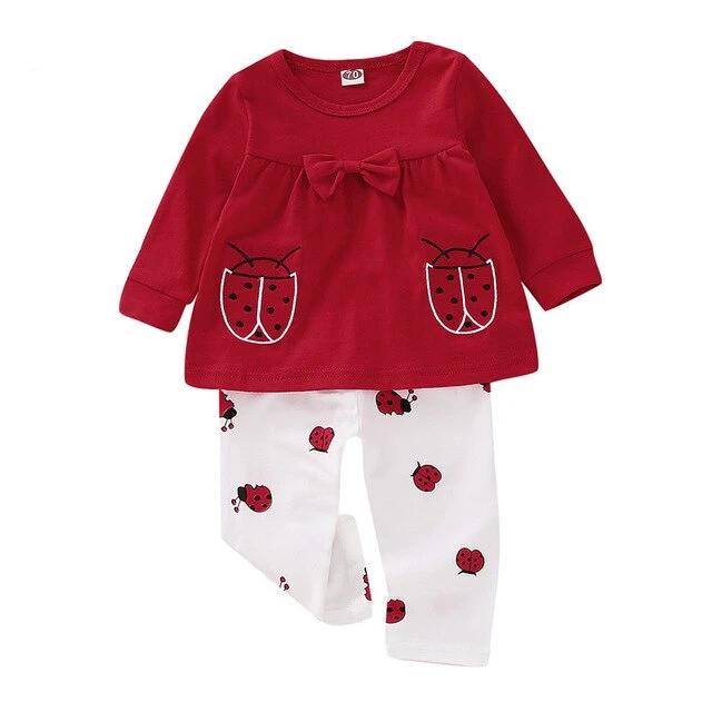 red newborn pants