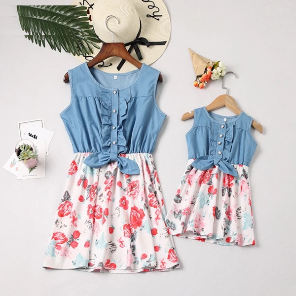 mom and daughter dress set