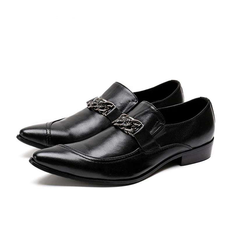 mens black pointed toe dress shoes