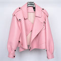 8 Colors Women's Leather Jacket New Fashion Genuine Leather Coat Lady Spring Sheepskin Leather