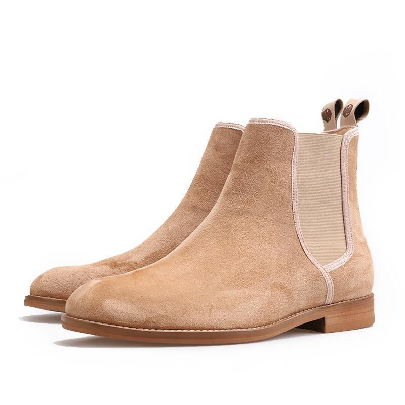 Handmade Men CHELSEA Boots classic style Suede Men's casual boots outfit-perfect for Spring Autumnal wear