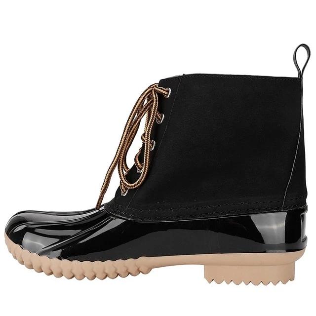 womens slip on rubber boots