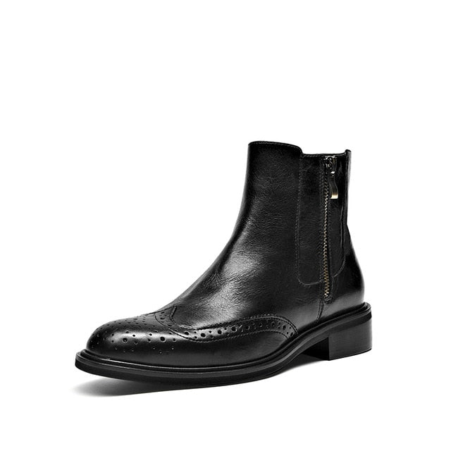 brogue chelsea boot womens