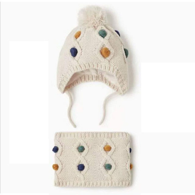 infant hat and scarf