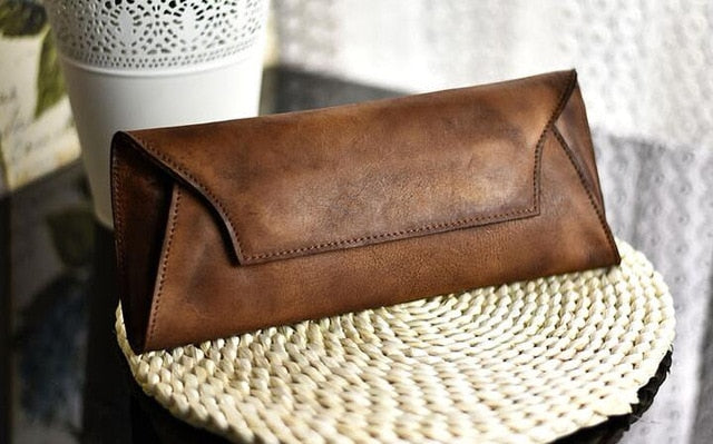 ladies leather hand purse