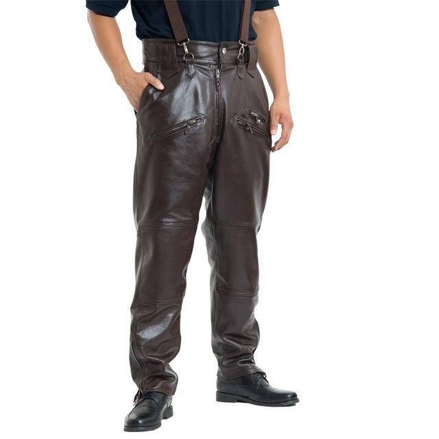 genuine leather trousers