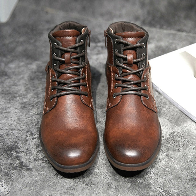 vintage style work boots