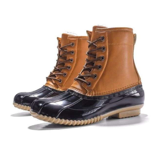 women's lace up rubber boots