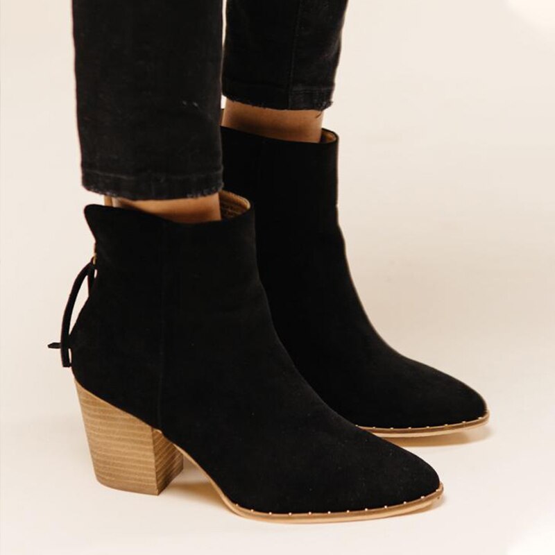 chunky ankle boots womens