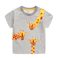 Jumping Meters New Summer Boys T shirts With Cartoon Baby Clothes Boys Tees Hot Selling Tops