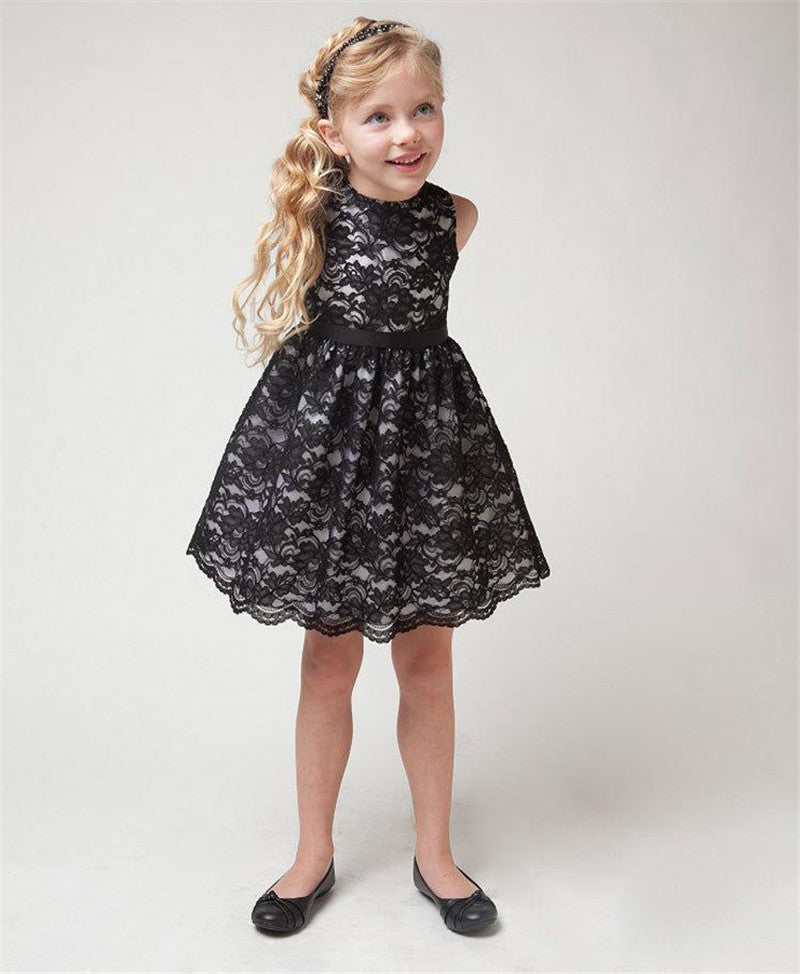 black and white dresses for little girls