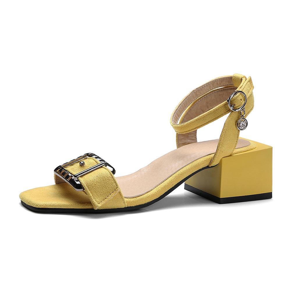 yellow summer heels