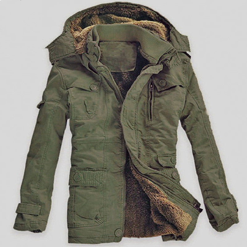 cotton hooded jacket mens