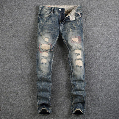 designer ripped mens jeans