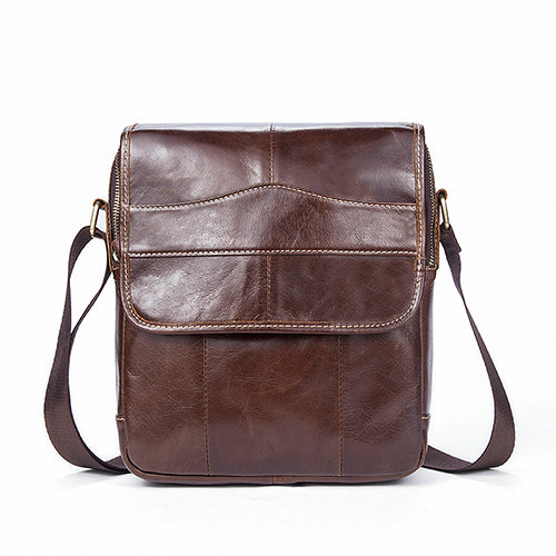 Genuine Leather Bag Men Bags Small Casual Flap Shoulder Crossbody Bags | JOHNKART.COM
