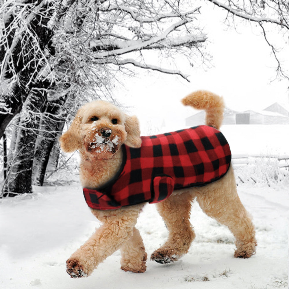 Autumn Winter Dog Clothes Vest Jacket Warm Fleece Pet Puppy