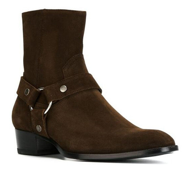 mens heeled chelsea boots