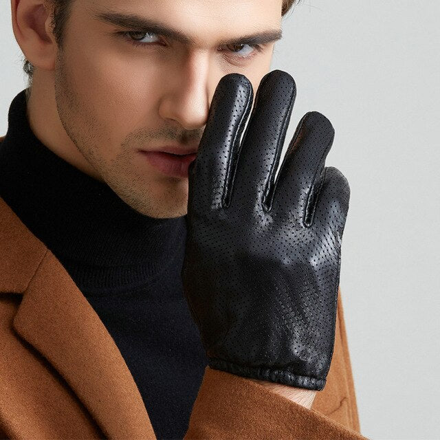 mens thin leather gloves