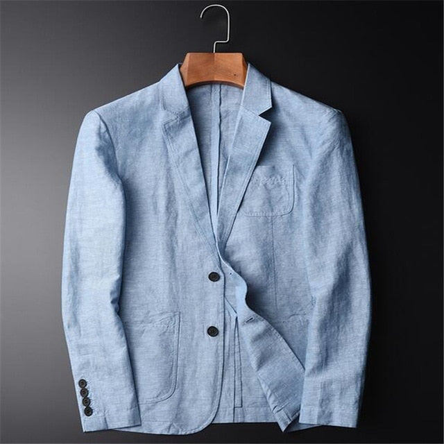 blue casual blazer