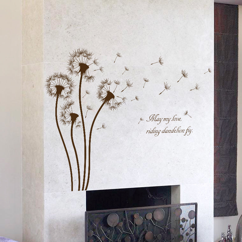 Dandelion Stickers Wall Sticker Wall Art Home Decoration Accessories Bedroom Decor Wall Stickers Home Decor Living Room