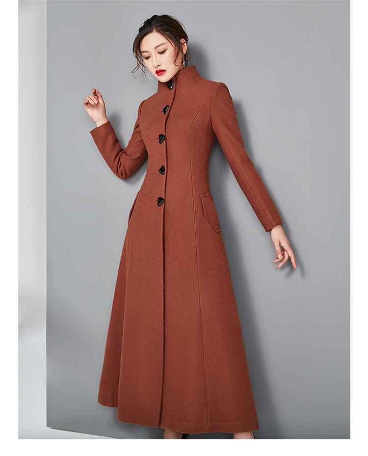 women's wool maxi winter coats