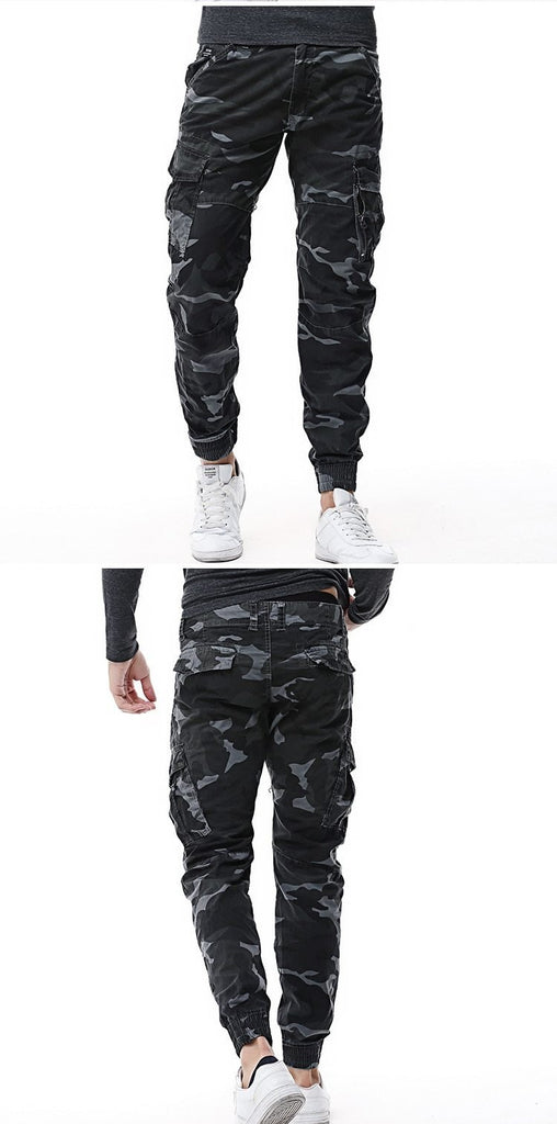 black camo joggers men