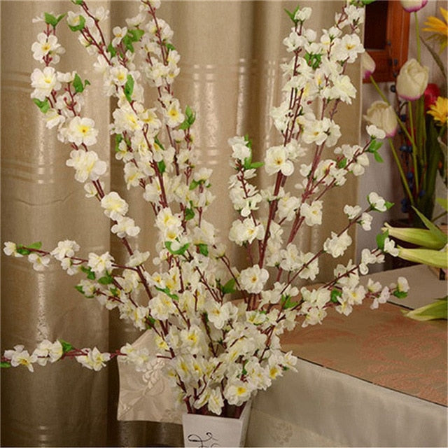 1pcs 65cm Artificial Flowers Peach Blossom Simulation Flower For