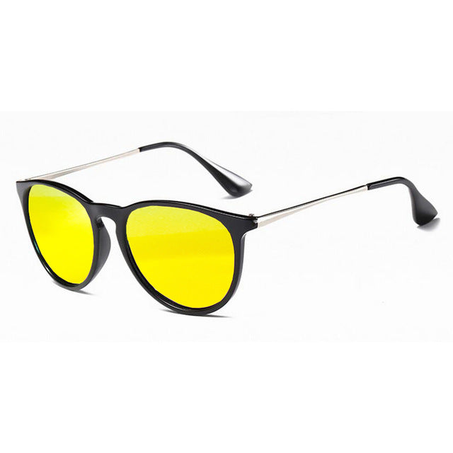 Women Erika Sunglasses Metal Frame Reflective Coating Mirror Polarized Lens Brand Designer Sun Glasses Oculos De UV400