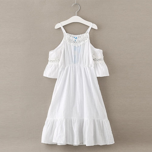 girls summer white dress