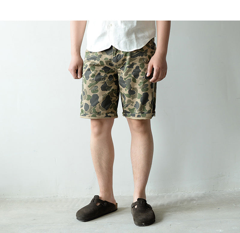 camouflage short pants