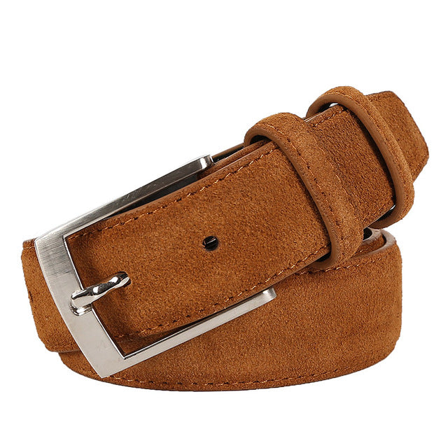 mens suede belt